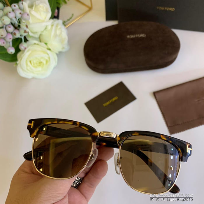 TOM FORD湯姆福特 李敏鎬同款 TF248 板材金屬偏光 方框太陽鏡  lly1486